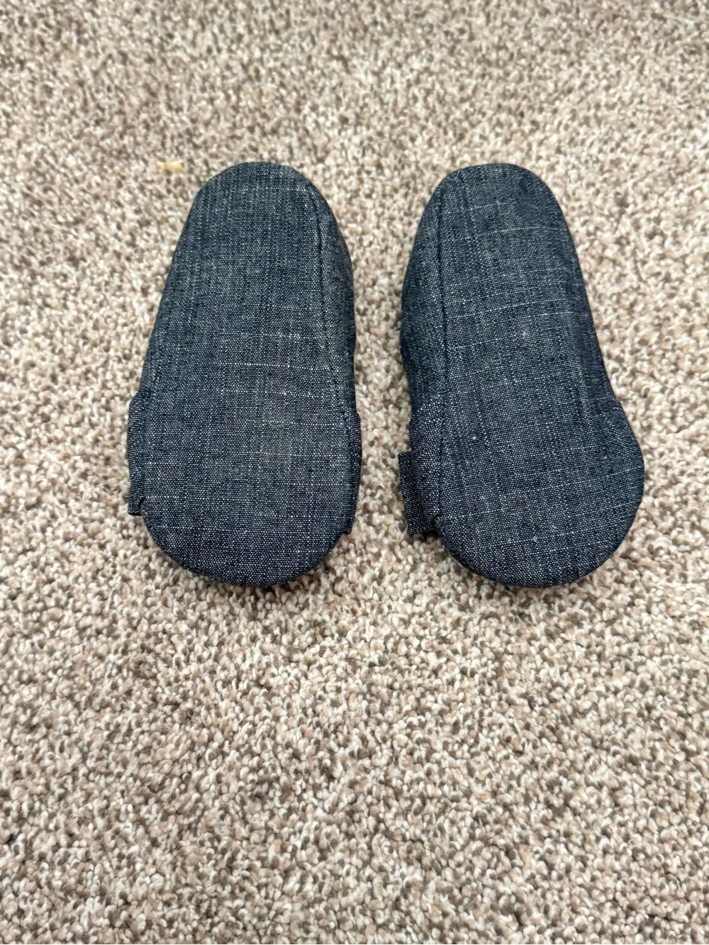 Baby 6-12 months denim crib shoes